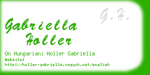 gabriella holler business card